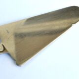 Vintage pie shovel in silver metal and stainless steel blade - Contour net decoration