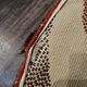 Vintage round rug from the 70s, Desso print carpet, Netherlands.