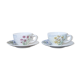 Lot de 2 tasses gien l'herbier du roy