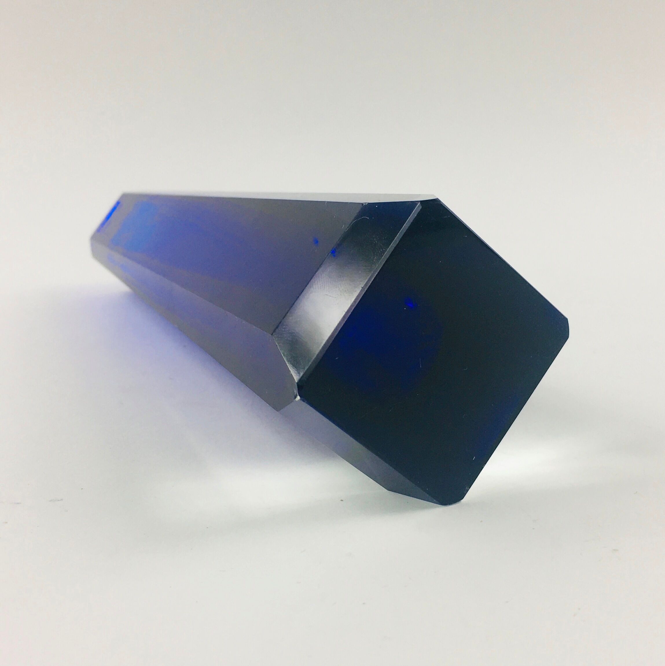 Sommerso Glass Vase from VEB Kunstglas, Germany, 1970s