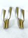 Mid-Century Modern pair of brass Oscar Torlasco attributable sconces. Italy 1950s
