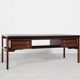 Midcentury Danish XL desk in rosewood and leather by Arne Vodder for Sibast