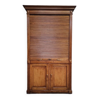 Armoire à tambour antique | Armoire à volets roulants | Classeur classique