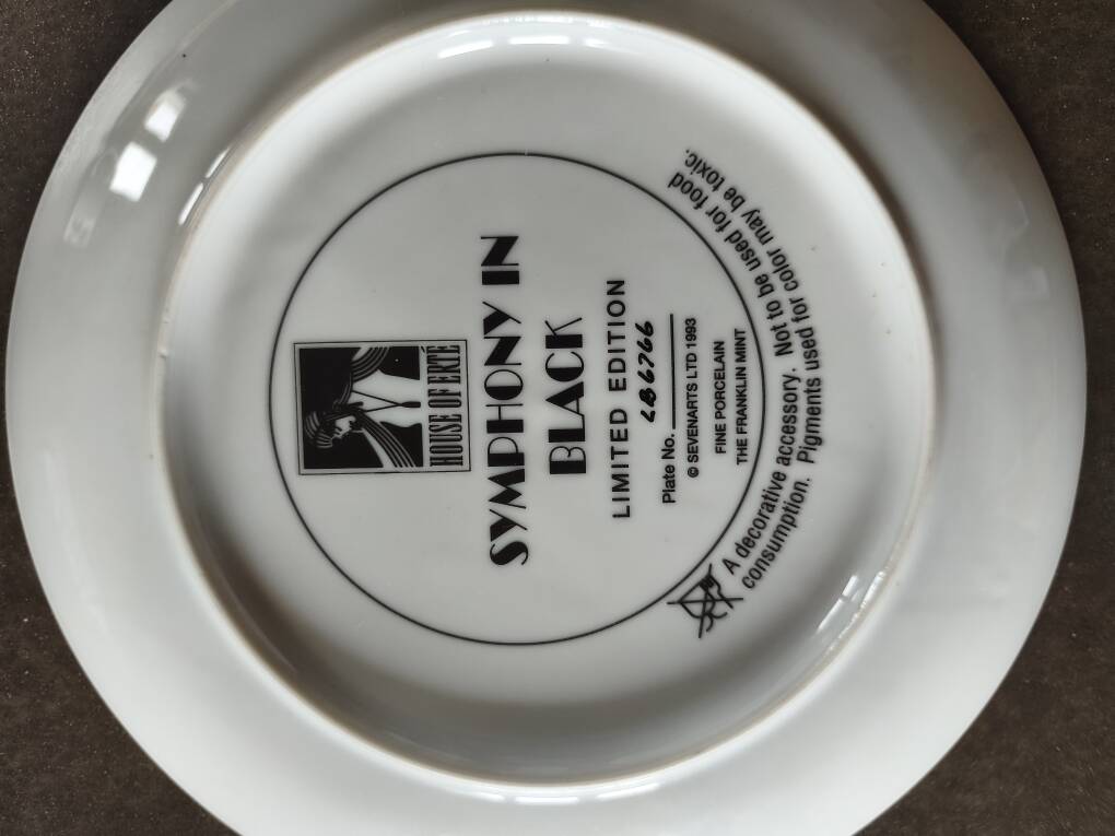 Art deco plate house of erte limited edition