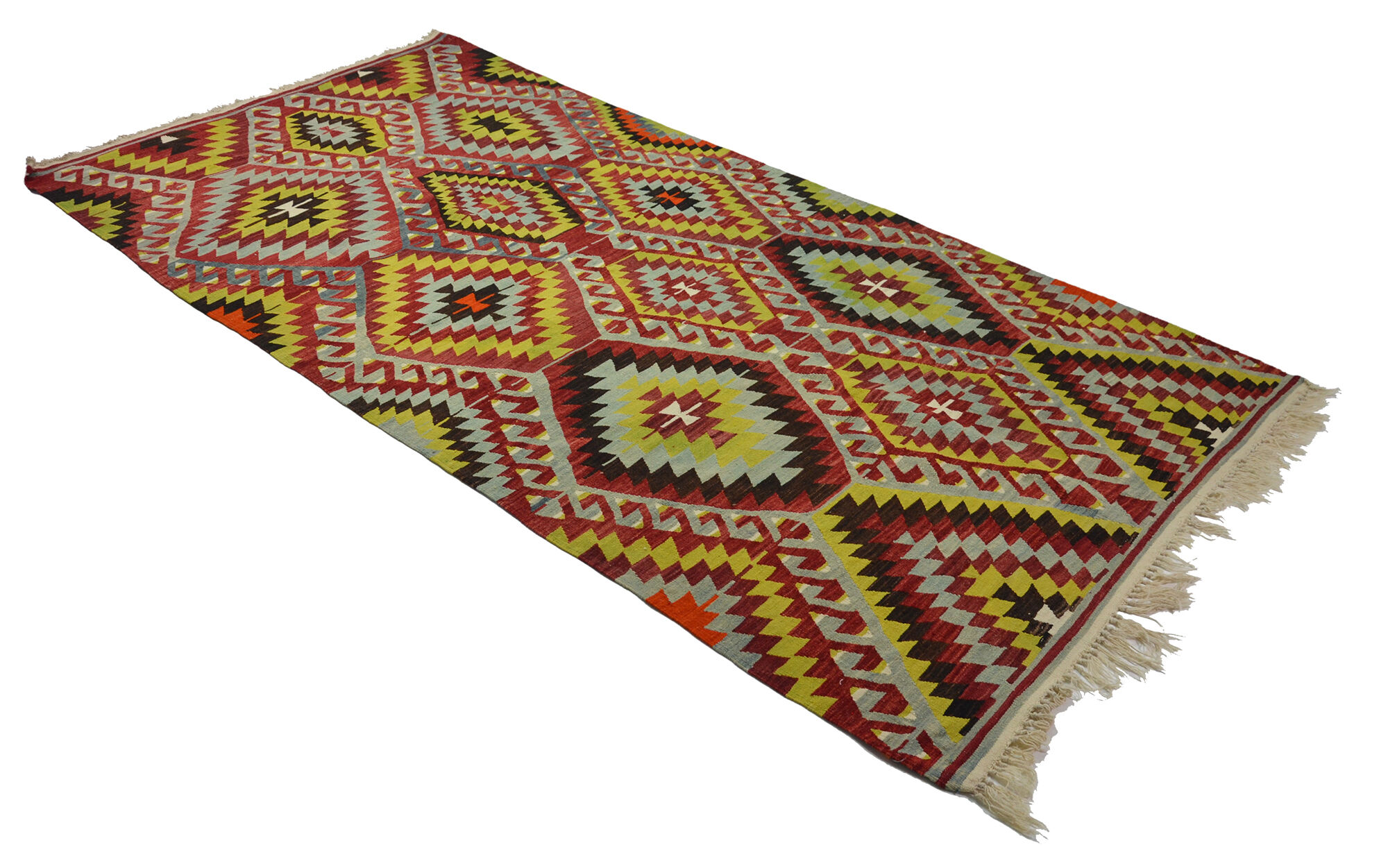 Anatolian handmade kilim rug 330 cm x 174 cm