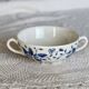 Vintage cup with double handles & saucer – Royal Tudor “Bouquet” blue