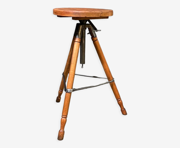 Tabouret réglable design Girsberger 1920