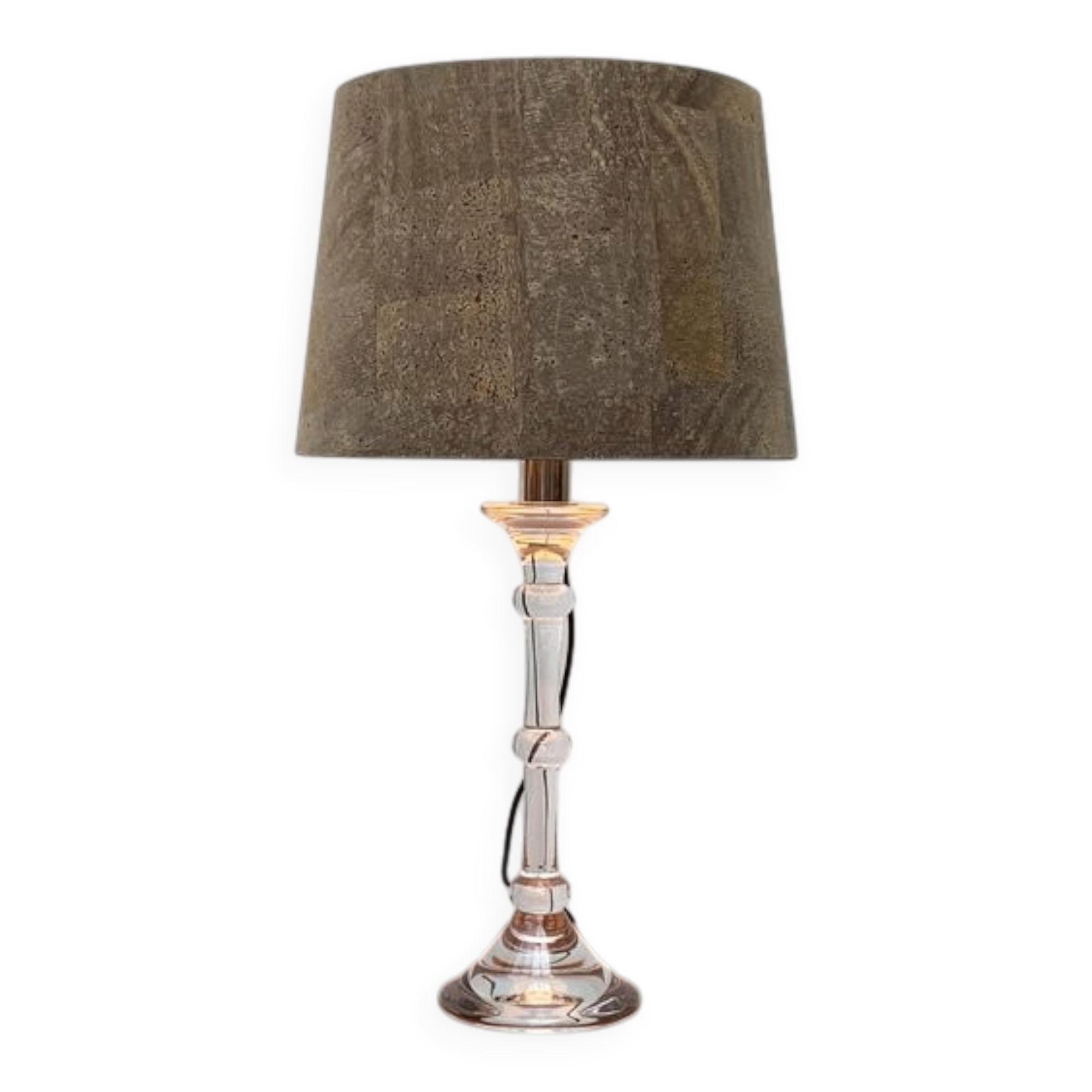 Mid-century German Tiffany glass table lamp by Ingo Maurer, 1960s.