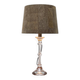 Mid-century German Tiffany glass table lamp by Ingo Maurer, 1960s.