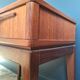 Vintage teak bedside table, Scandinavian design nightstand, accent furniture.