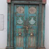 Porte Indienne Ancienne en Vieux Teck