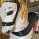 Cheval de manège en bois "art forain"