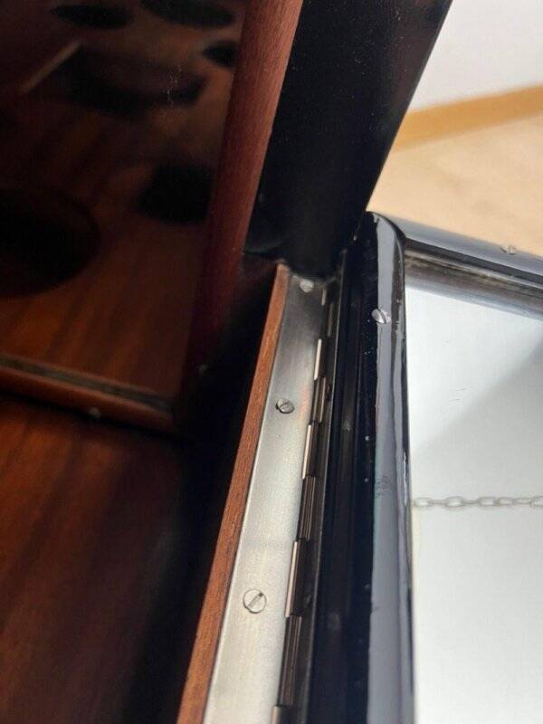 Art Deco Bar Cart in Black Lacquered Mahogany, Mirrored Glass & Chrome, France, 1930