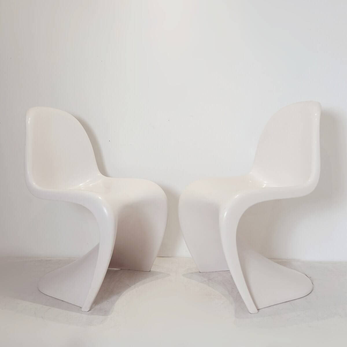 Two Panton chairs by Verner Panton for Herman Miller, 1970s, sold individually.