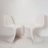 Two Panton chairs by Verner Panton for Herman Miller, 1970s, sold individually.
