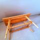 Table basse en rotin Audoux Minet/Capron 1950
