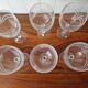 6 antique bohemia crystal glasses