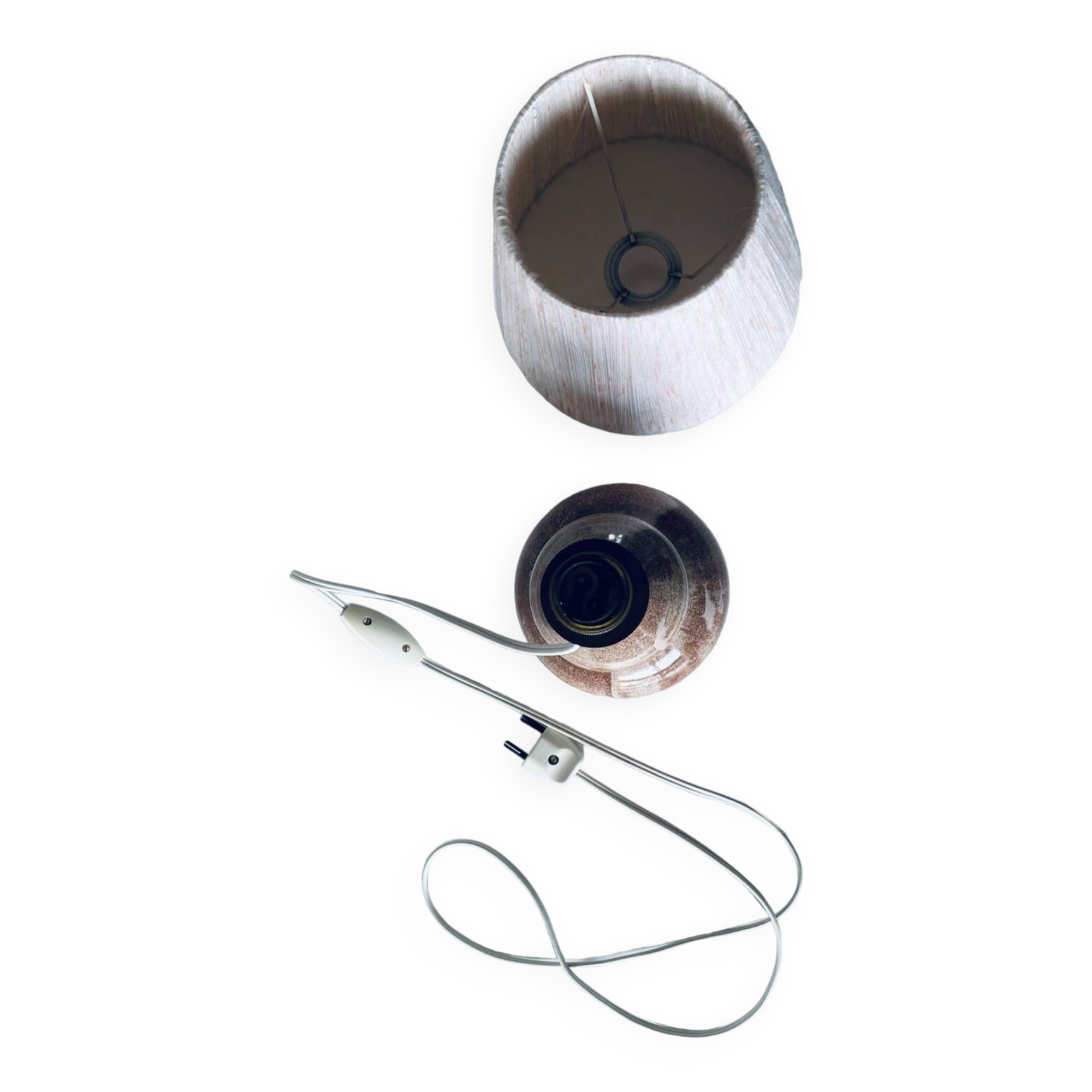 Vintage ceramic lamp signed