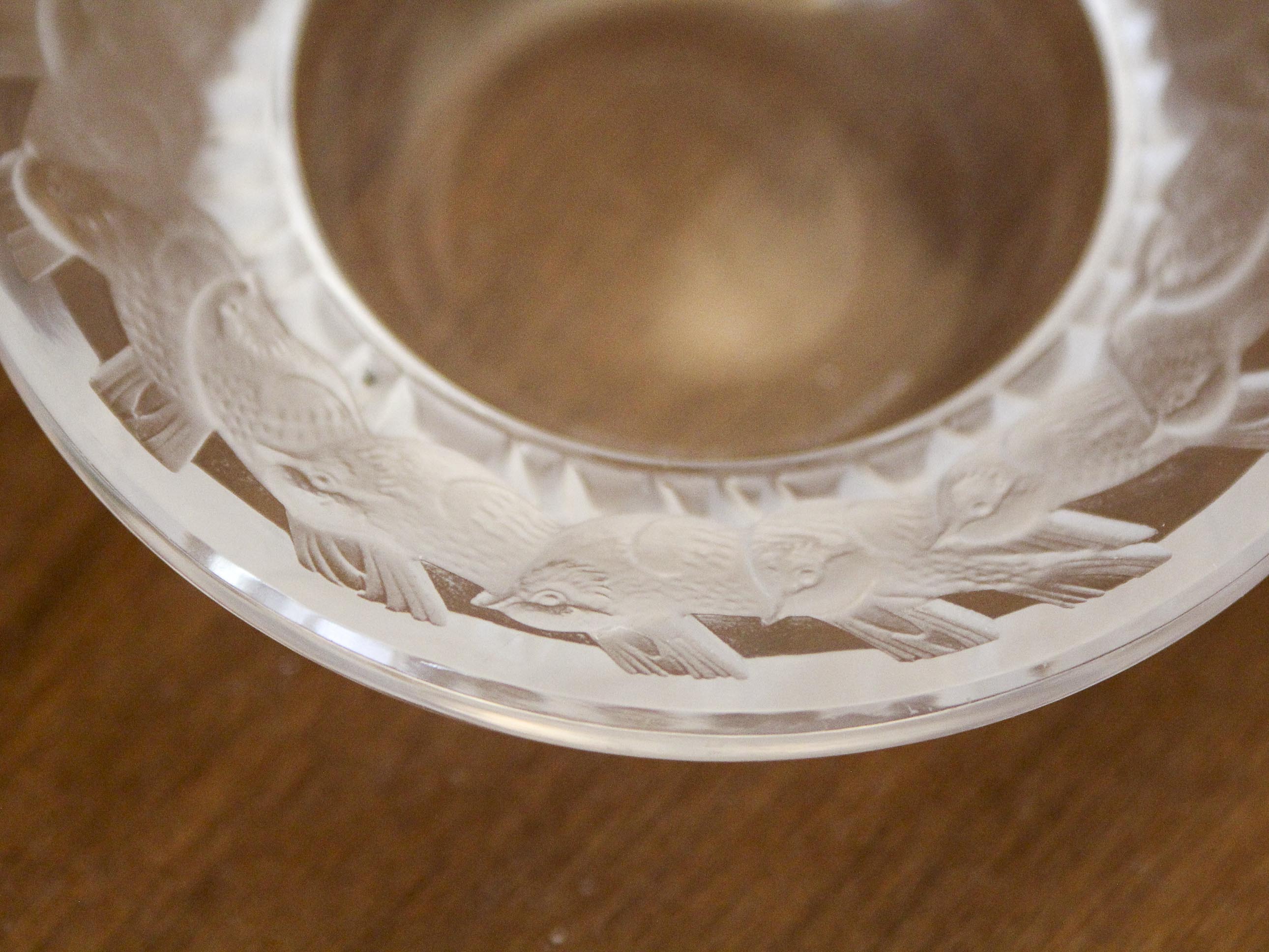 Lalique bird cup