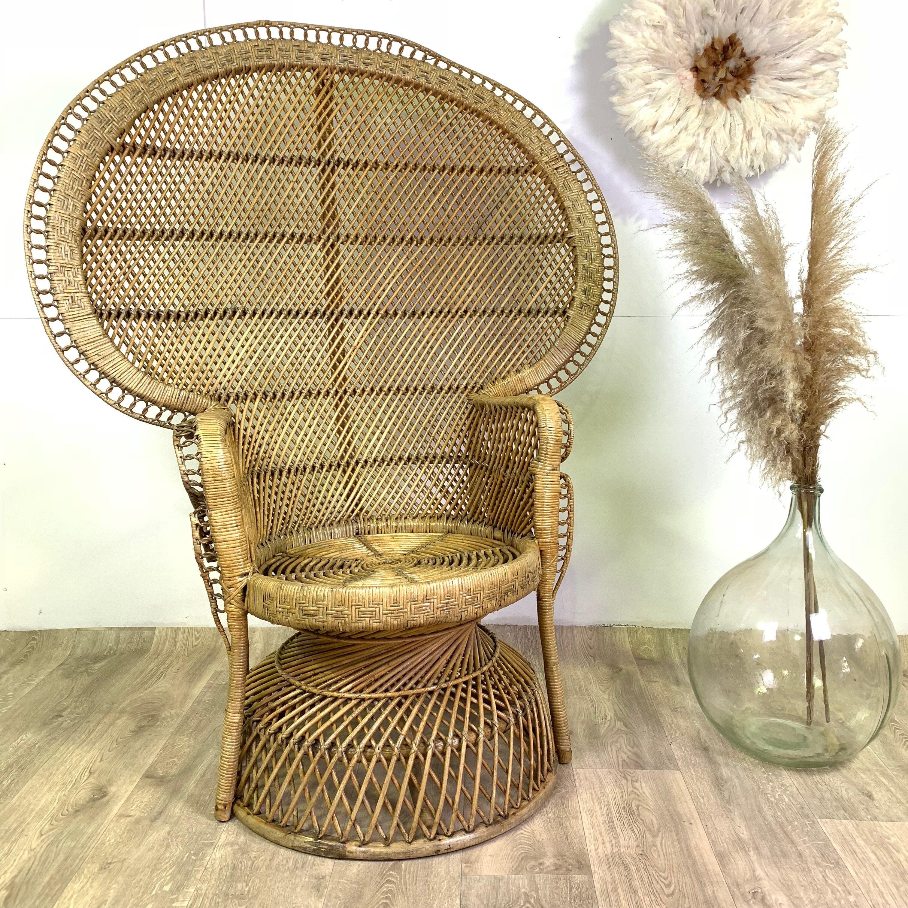 Emmanuelle wicker rattan armchair