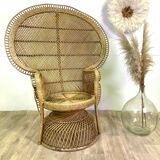 Emmanuelle wicker rattan armchair