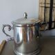 Silver metal ice bucket
