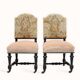 Aubusson tapestry chairs, Monsieur & Madame