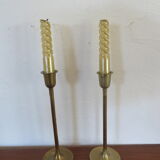 Pair of vintage brass candlesticks