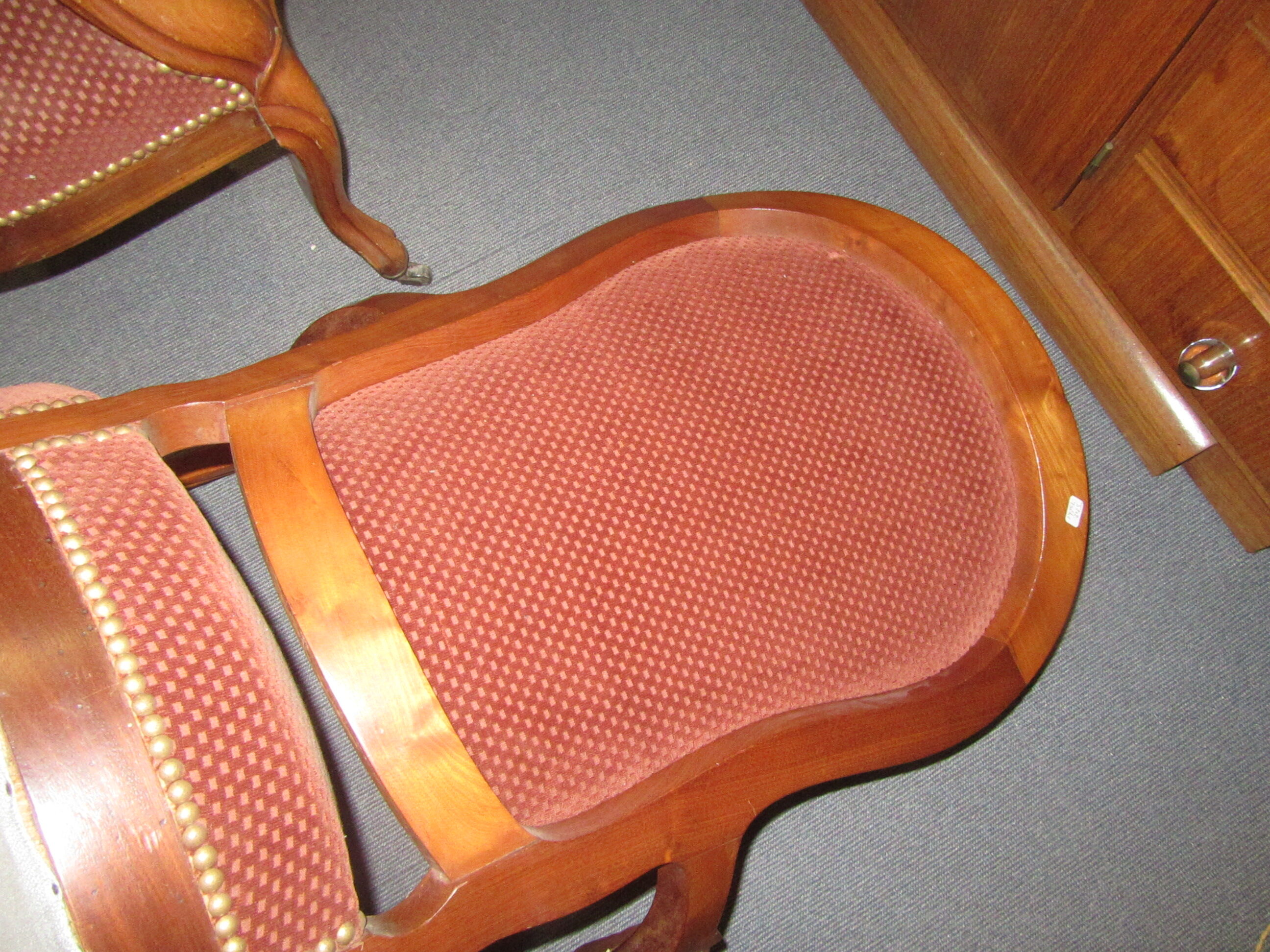 2 mahogany armchairs louis philippe