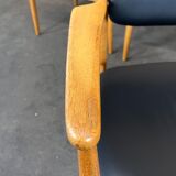4x 60s 70s dining armchairs Danish design oak Denmark