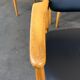 4 Danish design dining chairs from the 60s and 70s, oak, Denmark.