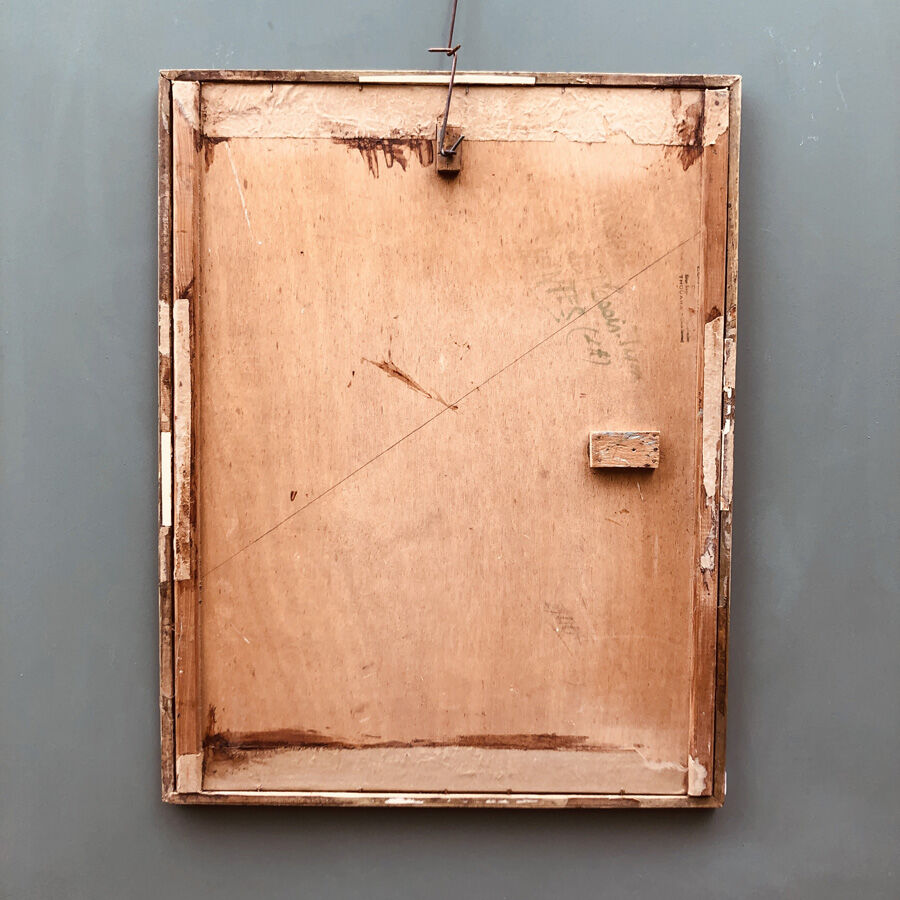 Vintage painting 70's "Psychedelic Campaign Party"