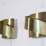 Paire d'appliques en laiton de Peter Celsing 1970