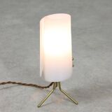 Mid-Century Italian Plastic and Brass Table Lamp