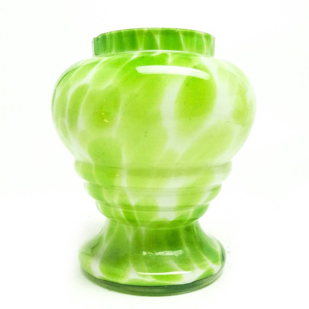 R5a bohemia - vase art deco spatterglass