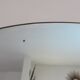 Beveled wall mirror, oval, on wood, with chain Art Deco years 30 40