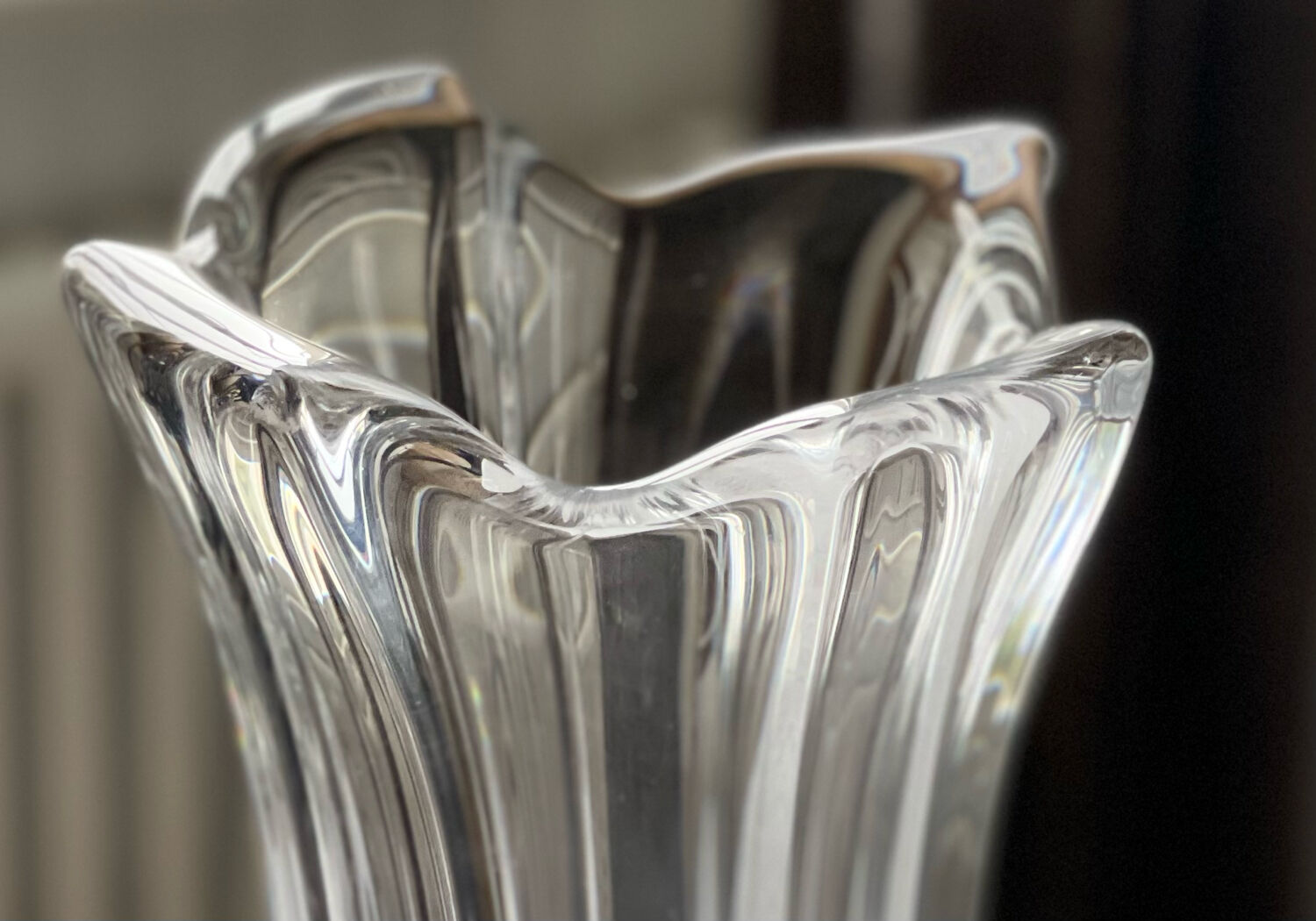 Daum crystal vase 1970