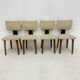 Set of 4 Dutch design by Cor Alons plywood dining chairs , 1960s