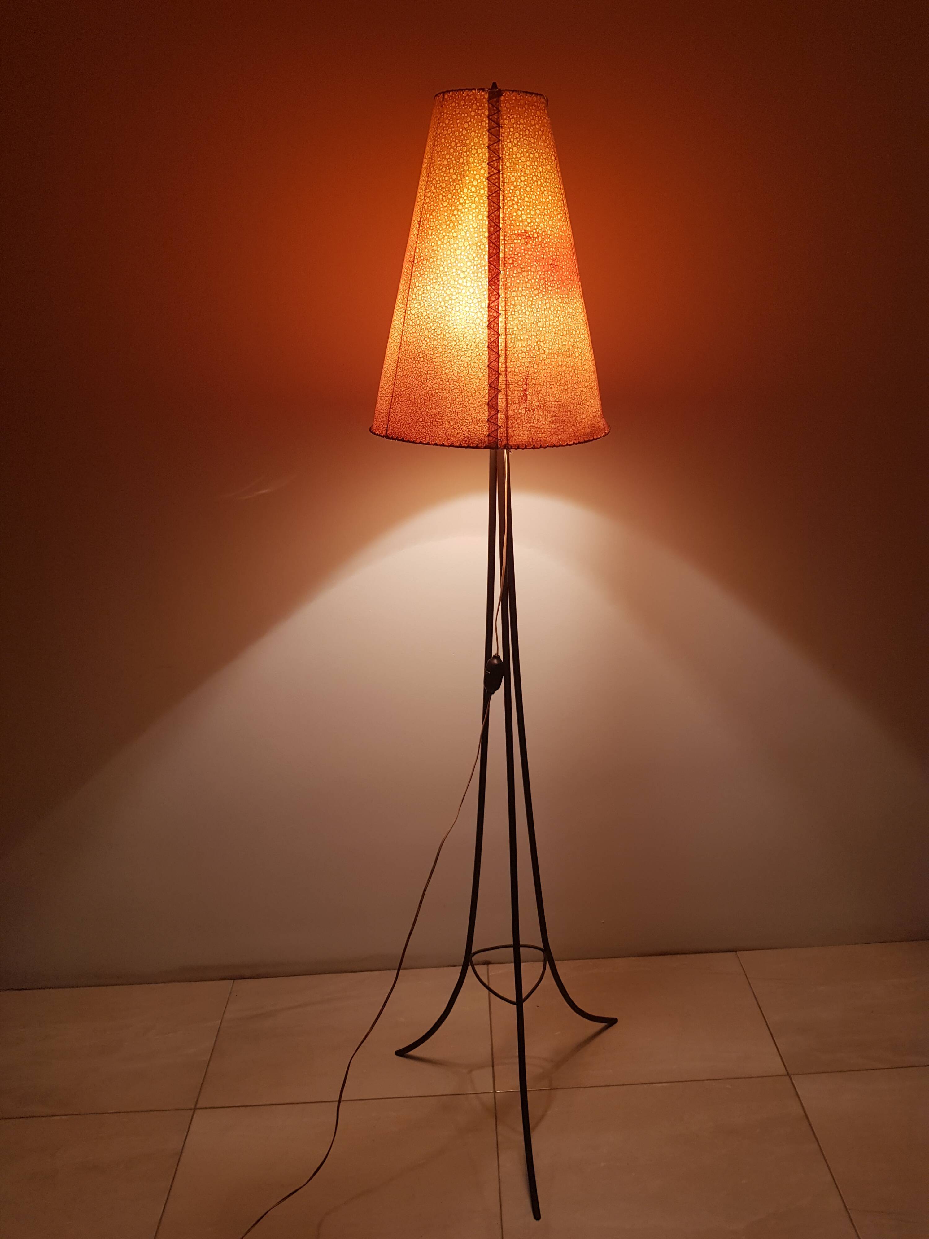 Brutalist Floor Lamp / Austria / 1940s.