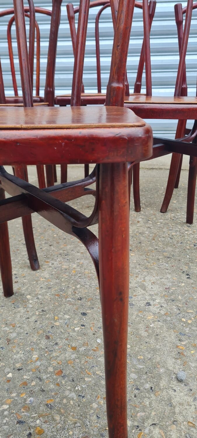 Set of 6 Fischel and EV bistro chairs