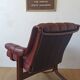 Scandinavian Mid-Century Modern Leather Easy Chair by Ekornes 1970s.
