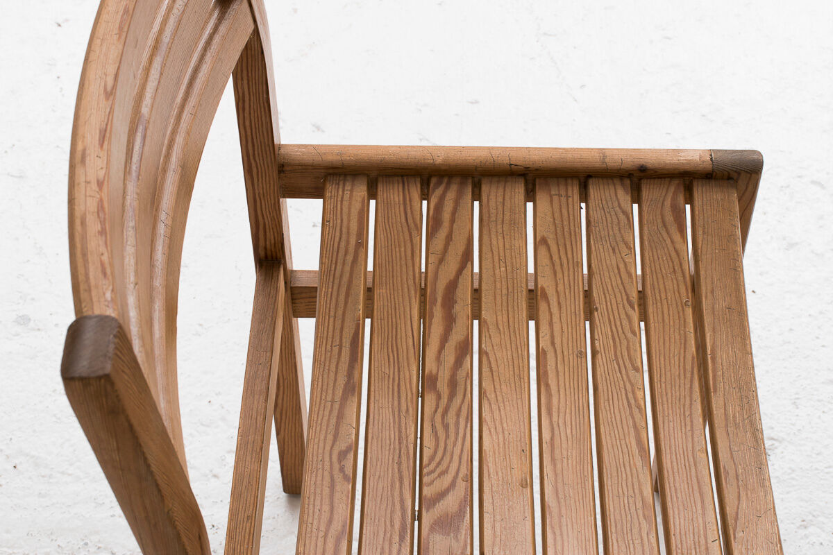 4 pine dining chairs