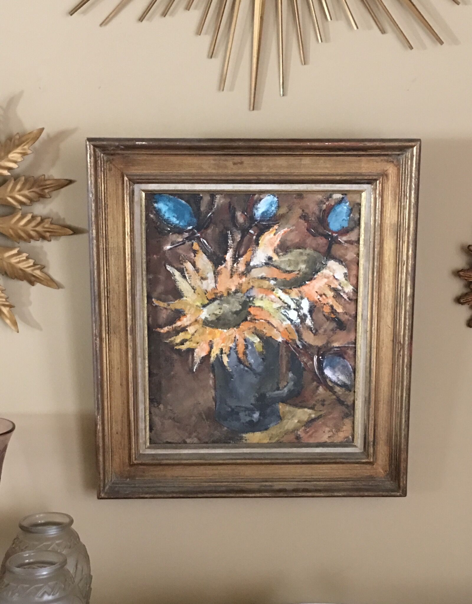 Still life with sunflowers