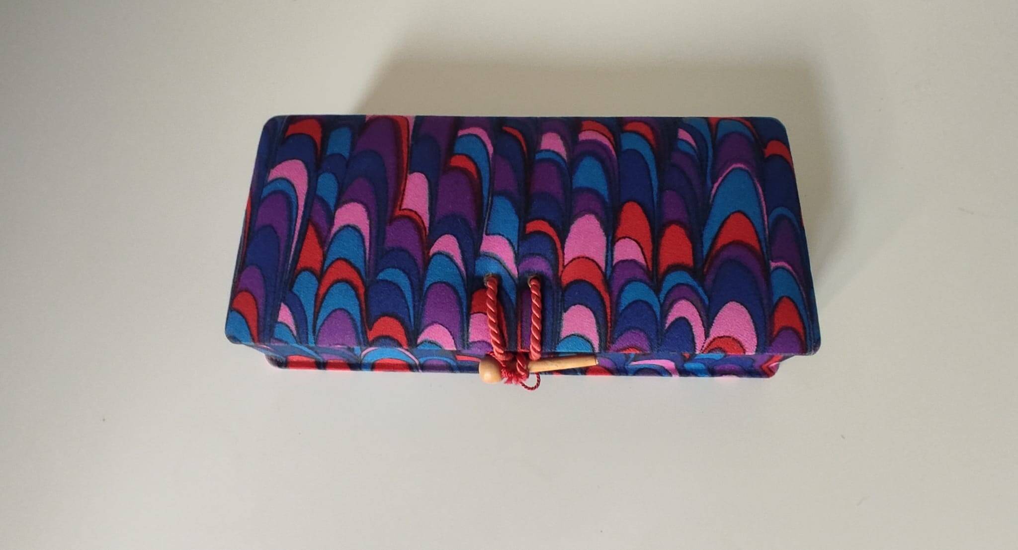 70s fabric sewing box