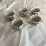 Set of 5 small coffee cups