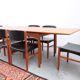 Teak dining table in retro vintage Danish style from the 60s-70s.