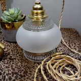 Art Deco style tulip globe portable lamp
