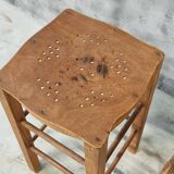Luterma set of vintage stools, side tables and plant tables