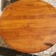 Round table, Louis Philippe style, antique patina, its 2 extensions and 4 chairs