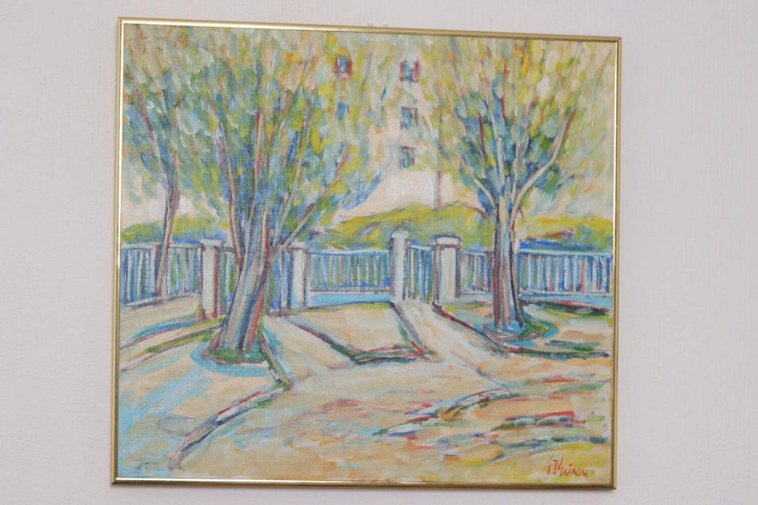 Swedish Oil on Canvas – “Sapri, Italy” by Gunnar Ingemar Erixon